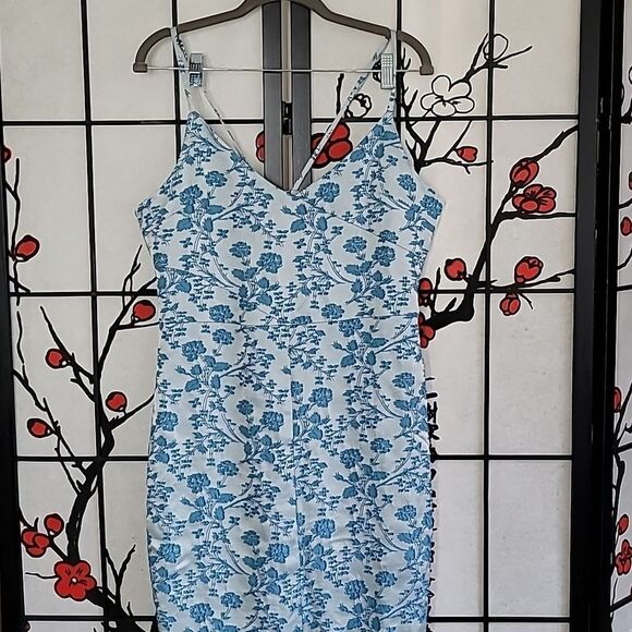 Likely NWT Isla Brocade Blue Floral Brooklyn Dress - Picture 6 of 13
